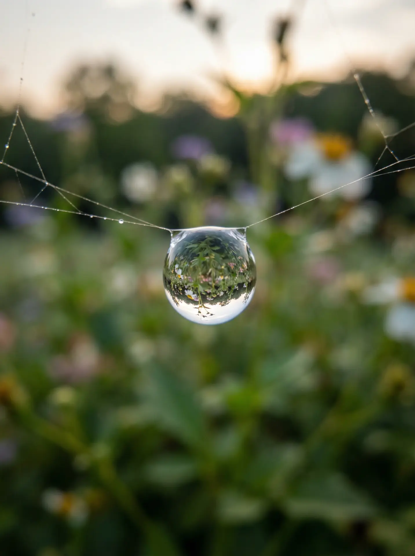 17·C13起草视频百度 精选 - 蛛网露珠微距摄影